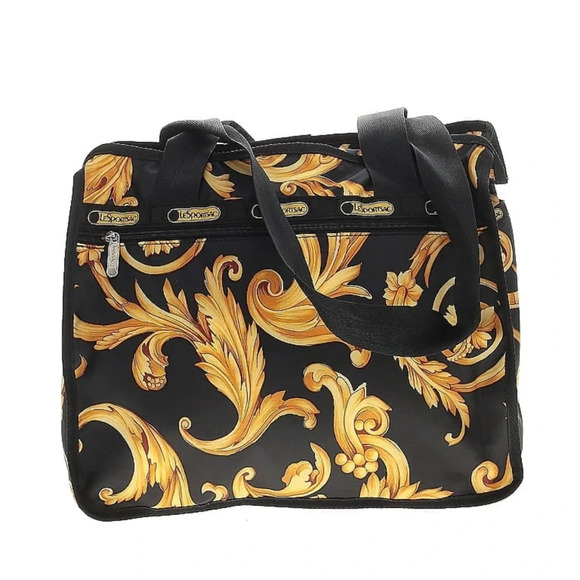 LeSportsac Gold Scroll Commuter Tote, NWOT, Rare, Hard to Find
